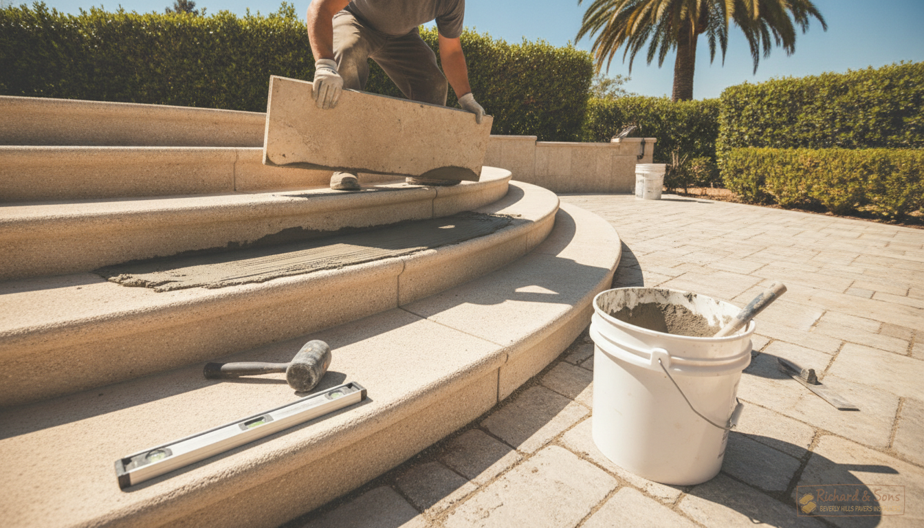 Outdoor Steps & Staircase Paver Installation