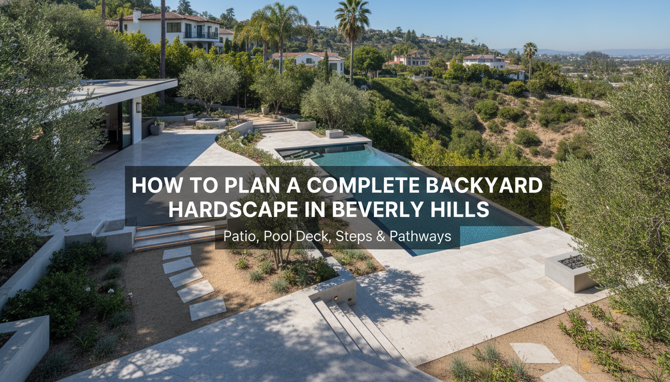 How to Plan a Complete Backyard Hardscape in Beverly Hills: Patio, Pool Deck, Steps & Pathways