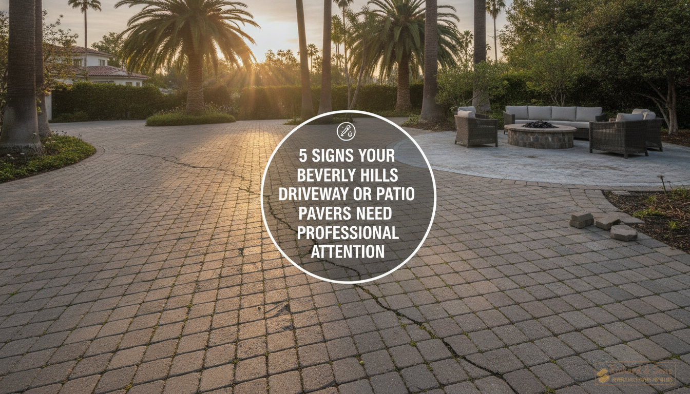5 Signs Your Beverly Hills Driveway or Patio Pavers Need Professional Attention